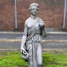 Greek Goddess Statue Classical Mythology Sculpture Concrete Woman Figurine Outdoor Antique Decor Stone Ornament Handmade Cement Art - thumbnail 2