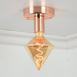 Simple Black Flush Mount Led Lighting - Hallway Ceiling Light Minimalist Lamp Industrial Fixture Low Ceiling - thumbnail 3