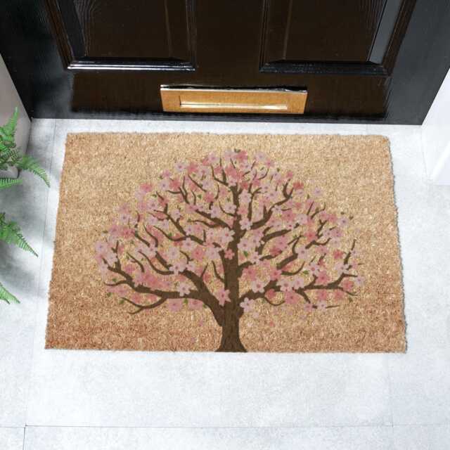 Blossom Tree Of Life Doormat - Home Decor Indoor Coir - image 1