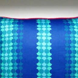Heals Vintage Geometric Cushion Cover Mid-Century Modern Cotton Sateen Pillow - 18x18 In - thumbnail 3