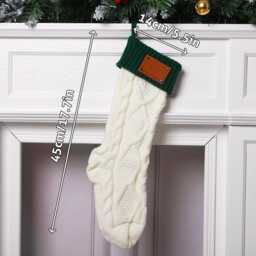 2026 Personalized Christmas Xmas Family Name Stockings, Knit Holiday Stockings Gifts - thumbnail 4