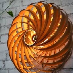 Designer Wall Lamp Made Of Cherry Wood. Handmade Wooden From Cologne Studio - thumbnail 3