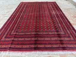 6x10 Afghan Bokhara Wool Rug - Premium Handwoven Geometric Oriental Carpet Stylish Area For Office, Living Room, Hallway Or Bedroom - thumbnail 1