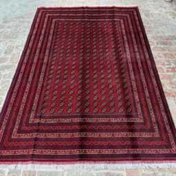 6x10 Afghan Bokhara Wool Rug - Premium Handwoven Geometric Oriental Carpet Stylish Area For Office, Living Room, Hallway Or Bedroom - thumbnail 2