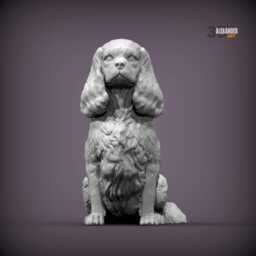 3D Printed Cavalier King Charles Spaniel Home Decor For Dog Lover, Memorial, Keepsake - thumbnail 2