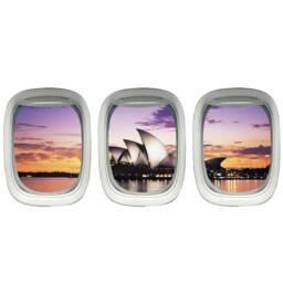 Aviation Window Sticker - Airplane Decal, Sydney Opera House Wall Art Vwaq-Ppw24 - thumbnail 2