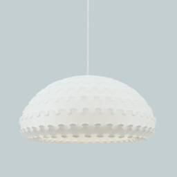 Large White Pendant Lamp - Kasa - thumbnail 3