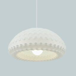 Large White Pendant Lamp - Kasa - thumbnail 2