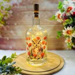 Owl Led Bottle Lamp, Decorative Home Lighting - thumbnail 3