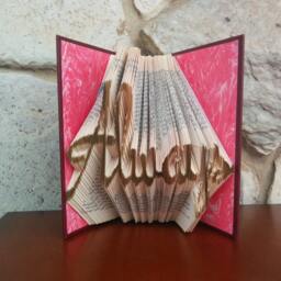 Always - Folded Book Art Fully Customizable, Forever, Love - thumbnail 3