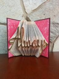 Always - Folded Book Art Fully Customizable, Forever, Love - thumbnail 1