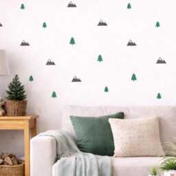 Mountain Wall Decals/ Stickers/ Mountains Pattern/ Vinyl Decal/ Mountains/ Nursery/ Free Shipping - thumbnail 3