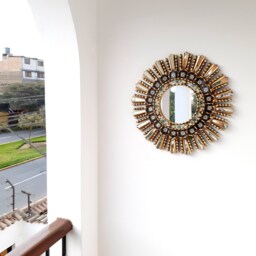 "Peruvian Mirrors - ""Lima Black 45cm" - thumbnail 2