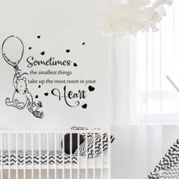 40% Off Classic Winnie The Pooh - Sometimes The Smallest Things Quote Kids Room Wall Decal For Nursery Stickers Decor - thumbnail 2