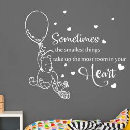40% Off Classic Winnie The Pooh - Sometimes The Smallest Things Quote Kids Room Wall Decal For Nursery Stickers Decor - thumbnail 3