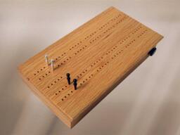 19. Dominoes Box W/Cribbage Board Scoring - thumbnail 3