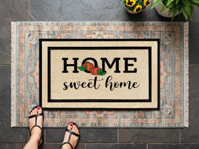 Customized Home Sweet Doormat - Personalize Your Entryway With A Personalized Touch - image 1