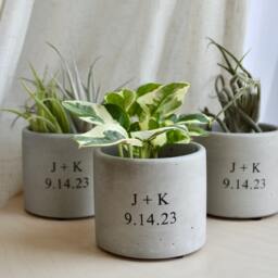 Personalized Plant Pot, Anniversary Gift, Custom Date Planter - thumbnail 2