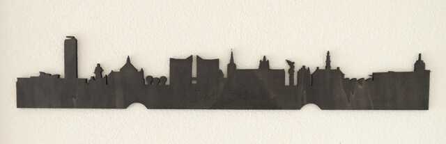 Wooden Skyline Of Den Bosch - Unique Wall Decoration Laser Cut Personal Gift Brabant Cities - image 1