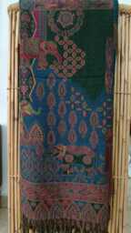 Luxury Boiled Pure Merino Wool Reversible Sofa Or Bed Throws For Ultimate Comfort & Style - Classic Bold Paisley Teal Blue, Green & Pink