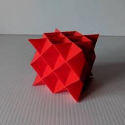 3D Printed Fractal Inspired By The Koch Snowflake - thumbnail 2