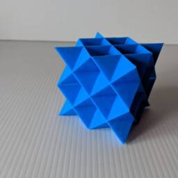 3D Printed Fractal Inspired By The Koch Snowflake - thumbnail 3