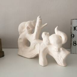 Ceramic Squirrels, Set Of 2 Ready To Paint, Bisque, Home Decor, Pottery, Housewarming, Animals, Outdoor - thumbnail 3