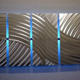 Led Lighted Metal Wall Art Modern Abstract Sculpture - thumbnail 2