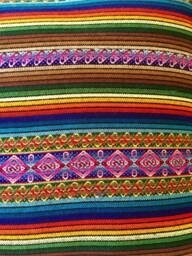 Peruvian Rainbow Bohemian Pillow Cover - thumbnail 1