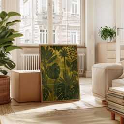 Tropical Greenhouse Poster, Botanical Jungle Wall Art Print - thumbnail 4