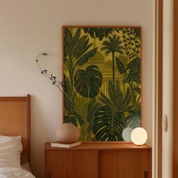 Tropical Greenhouse Poster, Botanical Jungle Wall Art Print - thumbnail 2