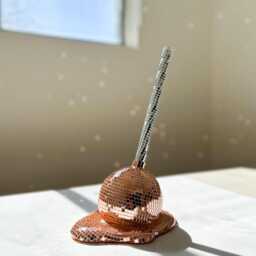 Melting Disco Lolipop, Mirrors, Mosaic, Candy, Sculpture - thumbnail 3