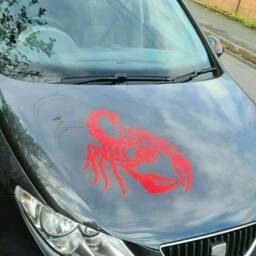 Scorpion Decal Decor Vinyl Car Bonnet Side Sticker Wall Art Graphic Silhouette Van Lorry Motorhome Campervan - thumbnail 2