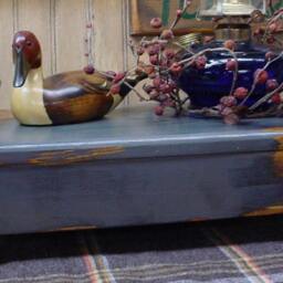 Primitive Wood Table Top Bench Stool Riser - Designed My Jim - thumbnail 2