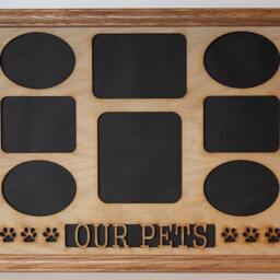 11x14 Our Pets Wood Photo-Picture Mat Collage Insert With Frame Options - thumbnail 2