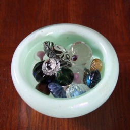 Set Of Four Red Hand Blown Glass Baubles - thumbnail 3