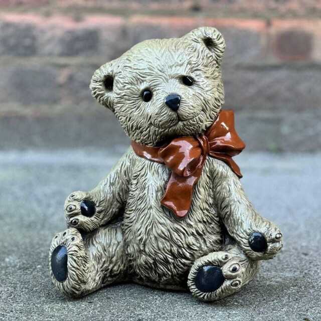 stone Baby Teddy Figurine Concrete Bear Sculpture Outdoor Garden Yard Ornament Unique Animal Decoration Gift For Children - image 1