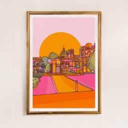 Harrogate Art Print North Yorkshire Travel Poster, Bright Rural Illustration - thumbnail 2