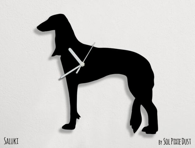 Saluki Dog - Wall Clock Silhouette - image 1