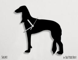 Saluki Dog - Wall Clock Silhouette - thumbnail 1