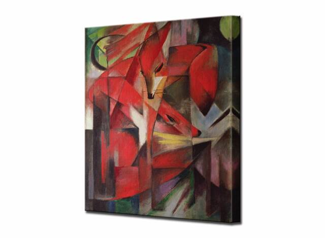 The Fox, Canvas Wall Art Home Decor Print Decor, Franz Marc, Print, Ready To Hang - image 1