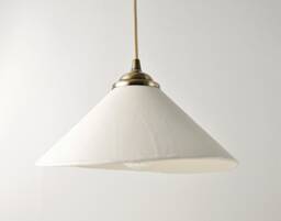 Handmade Ceramic Kitchen Island Lighting Pendant Matte White Modern Farmhouse Light Wabi Sabi Rustic Lamp - thumbnail 1