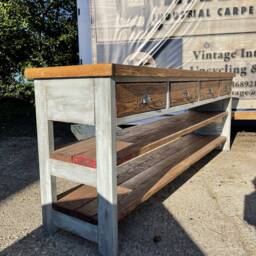 Rustic Farmhouse Large Kitchen Island - thumbnail 3