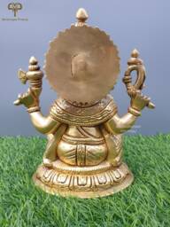 Brass Ganesh Statue, Lord Ganesha 7 - thumbnail 1