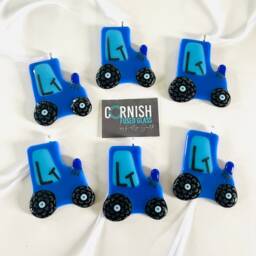 Fused Glass Tractor Christmas Decorations - Glass Decoration, Tree Cornwall - thumbnail 3