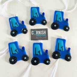 Fused Glass Tractor Christmas Decorations - Glass Decoration, Tree Cornwall - thumbnail 4