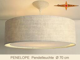 Large Pendant Lamp Linen Penelope Light Edge Diffuser ??70 cm - thumbnail 1