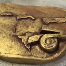 Capricorn Horoscope Symbol Bas Relief Zodiac Astrologic Sign Small Sculpture Wall Art Original Birthday Gift Gold Silver Home Office Decor - thumbnail 4