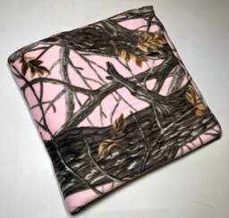 Zoofleece Pink Camouflage Camo Hunting Girls Blanket Quilt Throw Linen Comfortable Gift Birthday 60x60