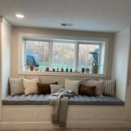 Custom French Bench Cushion Cotton Blend Window Seat Pillow - thumbnail 2
